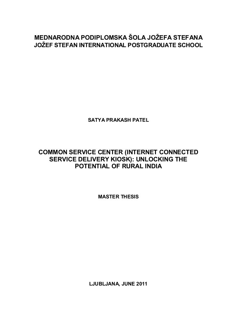 Master thesis rules